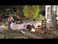 lynwood ca dui pursuit suspect crashes corvette into house