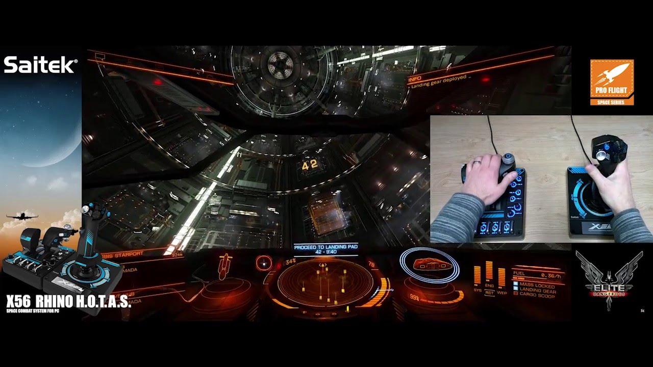Джойстик и блок рычагов управления для авиа и космических симуляторов Logitech G Saitek Pro Flight X56 Rhino - EMEA, 945-000002