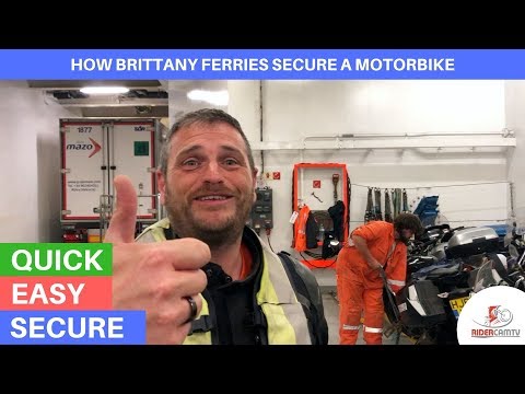 Travelling on a Ferry with your Motorbike | How Brittany Ferries secure your bike