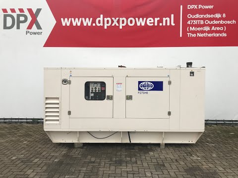 DPX Power: FG WIlson P275 - Perkins - 275 kVA Generator set - DPX-12093