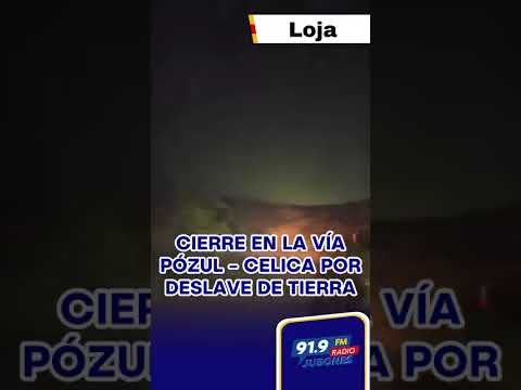 Deslave de tierra en la vía #Pózul - #Celica