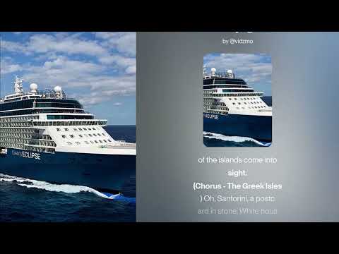 Thumbnail for Celebrity Cruises - Eclipse 2025 #VIDZMO #originalmusicvideo #celebritycruises #eclipse #cruiseship