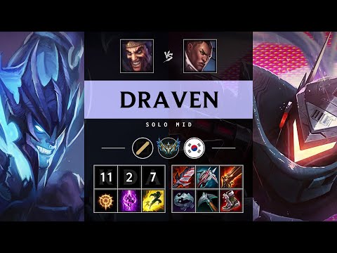 Draven Mid vs Lucian: Legendary - KR Challenger Patch 14.15