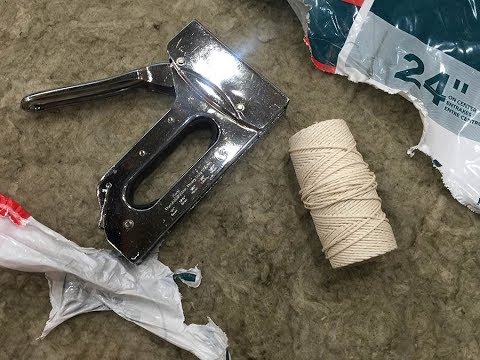 Hanging insulation in the ceiling...Quick tip.