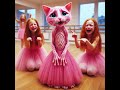 The mermaid sent pink cat to school, but her classmates bullied her and she eventually became a star