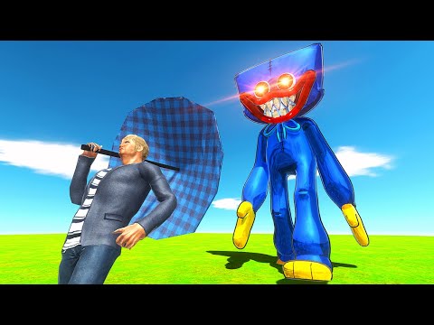 ESCAPING from Huggy Wuggy - Animal Revolt Battle Simulator