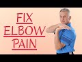 Fix Elbow Pain, One Simple Self Treatment (90 Seconds). Tennis & Golfers Elbow.