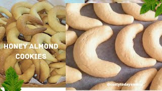 Honey Almond cookies.with maximal ingredients