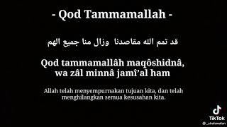 Download lagu qad tammamallah mp3