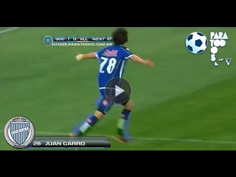 Gol de Garro. Godoy Cruz 2 - All Boys 0. Fecha 10. Torneo Inicial 2013. Fútbol Para Todos