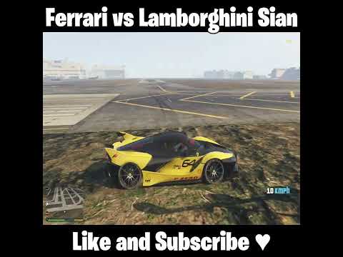 Ferrari vs Lamborghini Sian #GTA5 #shorts