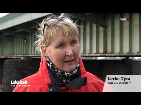 Unter der Brücke Neue Radwege für Düsseldorf -  Lokalzeit aus Düsseldorf vom 22.01.2021