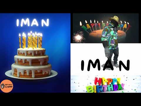 IMAN Happy Birthday Song and Dance - It's Your Birthday - Happy Birthday to You IMAN