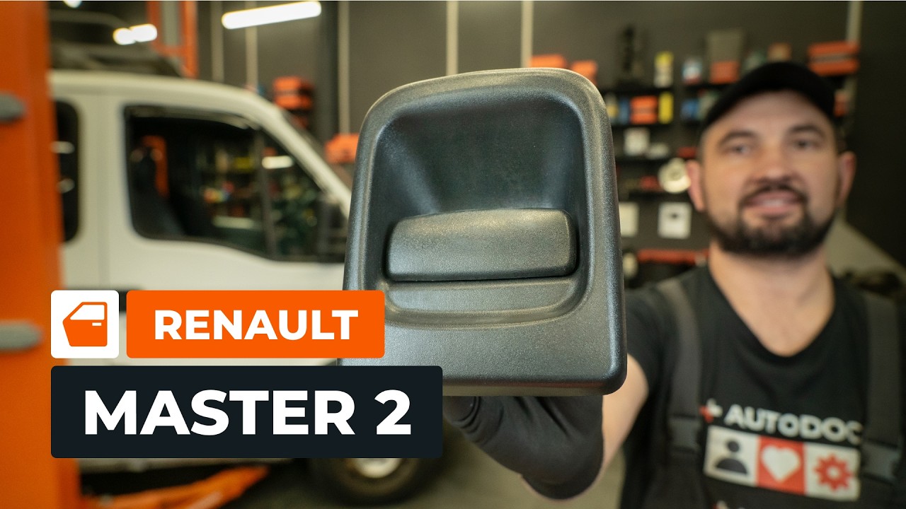 Cómo cambiar: manija de la puerta delantera - Renault Master 2 furgón | Guía de sustitución