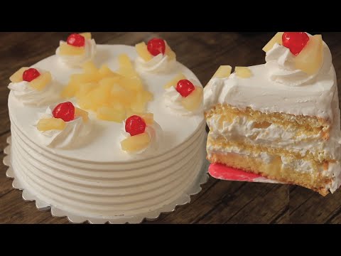 Bakery Style Classical Pineapple Cake without Oven By Chef Hafsa