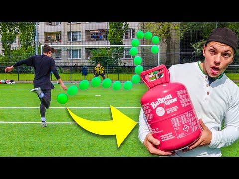 1€ PLASTIKBALL HELIUM FUßBALL CHALLENGE !