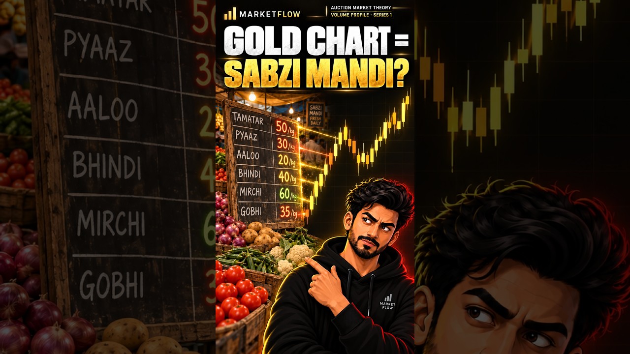 How Gold Price Is Set Without Indicators | Auction Market Theory (Urdu/Hindi) 📊 #shorts
