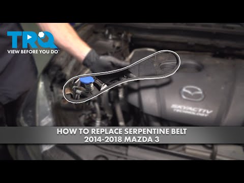 How to Replace Serpentine Belt 2014-2018 Mazda 3