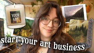 How to Sell PHYSICAL PRODUCTS as an ARTIST  💕  (the step by step process I followed)