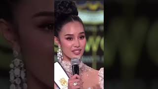 Opal Suchata final Q&A #missworld #missworld2025 #opalsuchata #thailand