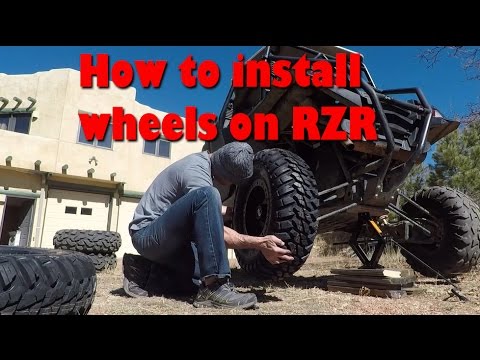 How to install wheels on Polaris RZR