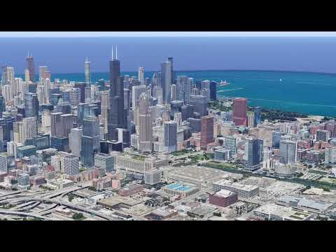 Chicago Aerial View 3D  Epic 4K Drone Tour of the Windy City
