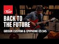 The Back To The Future ES 345 Returns Gibson Epiphone Go Back To Hill Valley Demo Overview
