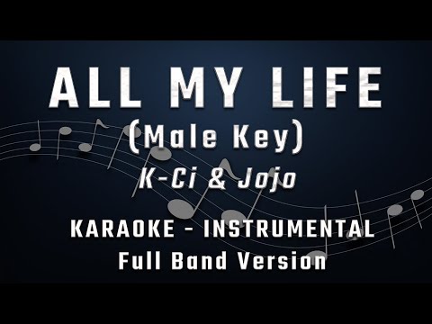 ALL MY LIFE - MALE KEY - FULL BAND KARAOKE - INSTRUMENTAL - K-CI & JOJO