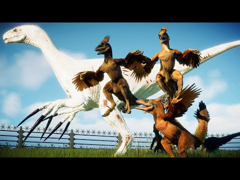 33 Pyroraptors - Hunting Herbivore Dinosaur in Larg Pack | Jurassic World Evolution 2