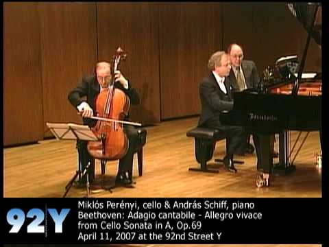 Miklós Perényi, cello & András Schiff, piano perform Beethoven