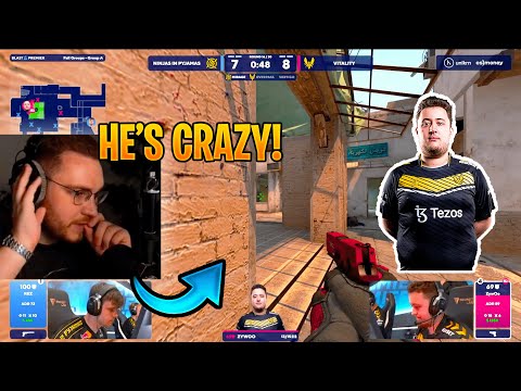 OhnePixel reacts to Zywoo *INSANE* Ace - Blast Fall Groups 2023