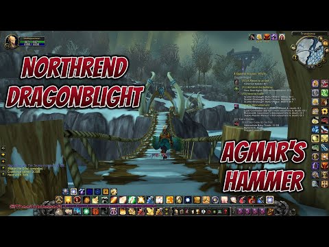 World of Warcraft WOTLK CLASSIC ERA #79 Northrend, Dragonblight, Agmar's Hammer Questing, Ret Pally