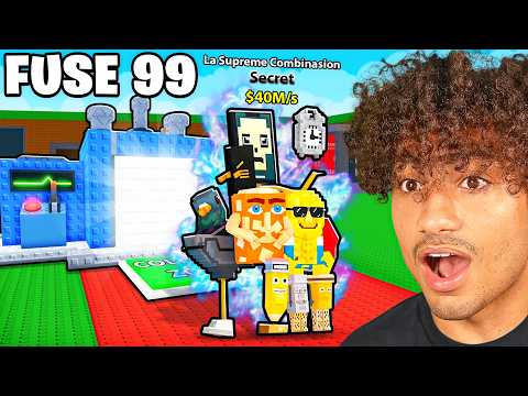 I Fused 100 LUCKY BLOCKS In Steal A Brainrot And Got This..