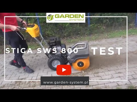 STIGA SWS 800 GE motorová zametacia metla s elektroštartom