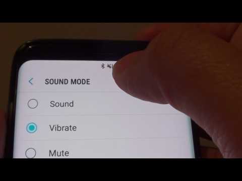 Samsung Galaxy S8: How to Change Sound Mode to Sound / Vibrate / Mute