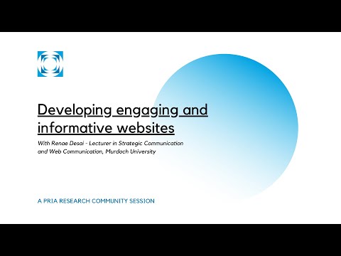 Developing engaging and informative websites