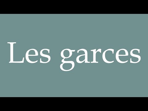 How to Pronounce ''Les garces'' (The bitches) Correctly in French