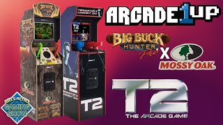 First Look! Arcade1up's Newest Deluxe Machines - Big Buck Hunter Mossy Oak and Terminator 2