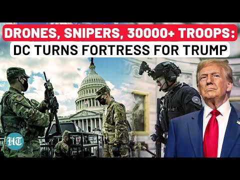 Trump Inauguration: 8,000 National Guards, 25,000 Military Personnel Drones, Snipers Take Over DC