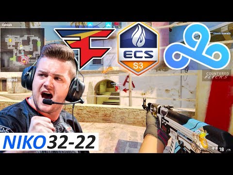 NiKo 32-22 POV / C9 vs FaZe / ECS Season 3 Finals