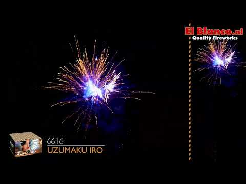 Vuurwerk - Uzumaku Iro - 6616 | CAT F2 | El Blanco Quality Fireworks