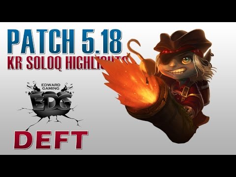 EDG Deft - Tristana Bot Lane - KR SoloQ Highlights