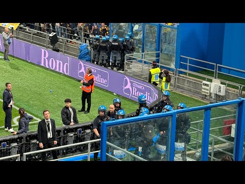 REGGIANA VS PARMA | DERBY🔥🔥 |  SCONTRO FINALE CON INTERVENTO FORZE DELLORDINE | 2023/24 #tifosi ⚽️⚽️