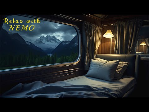 Night Train Journey with Relaxing Train Sounds | Cozy Sleeper Car Ambience for Relaxation & Sleeping