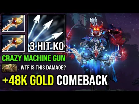 RAPIER is the Solution to 48K Gold Comeback | Machine Gun Drow Ranger 3 Hit Anyone EPIC DotA 2