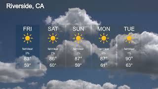 Sunny Weather Forecast: Riverside, CA