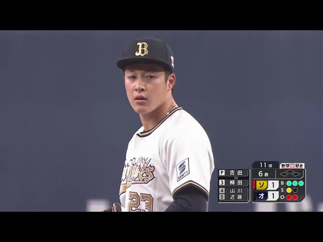 【6回表】新天地で輝く!! バファローズ・吉田輝星 ホークス上位打線を3者凡退に抑える!! 2024年3月31日 オリックス・バファローズ 対 福岡ソフトバンクホークス