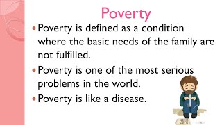Easy Essay on Poverty | Best Essay on Poverty | 15 lines on Poverty | About Poverty #essay #poverty