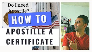 HOW TO APOSTILLE your Marriage or Birth Certificate in USA | For OCI Card process | Easy Step Guide