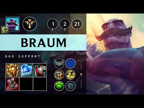 Braum Support vs Blitzcrank - EUW Challenger Patch 25.12
